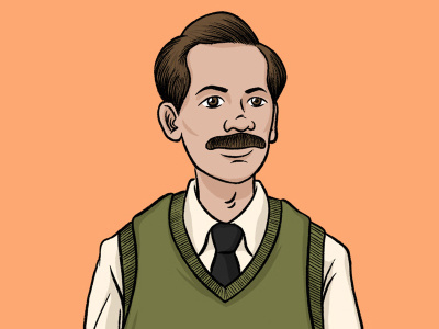Mr. Clark from Stranger Things digital dustin eleven fan art illustration netflix portrait stranger things tv