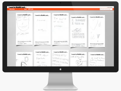 I Went to MoMA And... Website installation responsive design web design website