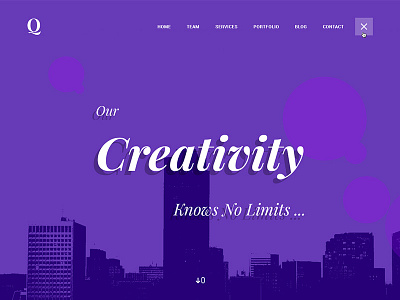 Quest - Portfolio PSD Template clean creative market design interface minimal photoshop portfolio psd template sleek ui unique