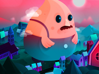 A stranger in this town city illustration stranger town vector
