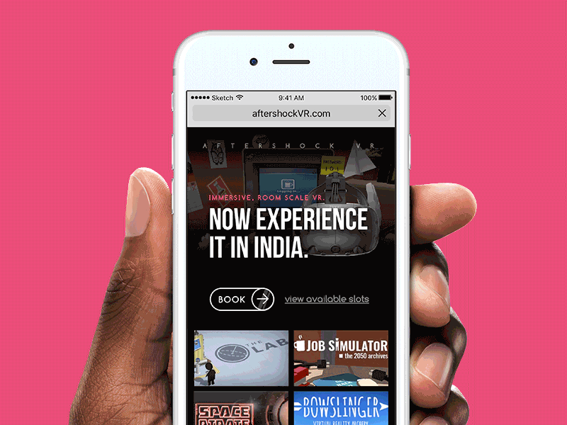 Aftershock VR aftershock freebie htc vive parallax prd principle prototype vive vr web