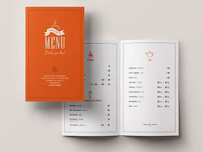 COFFEE MENU coffee menu tea