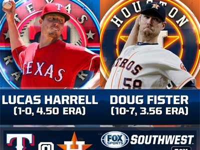 Promo for Rangers Aug 6th baseball fox sports fox sports southwest houston mlb texas rangers