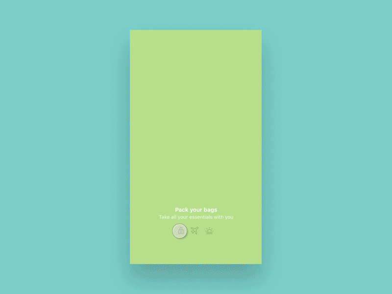 Travel App Onboarding Animation app bags fun passport travel visa