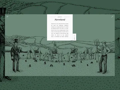 Hunter Farmer - Farmland. art colourful illustrations minimal recruitment unicorns