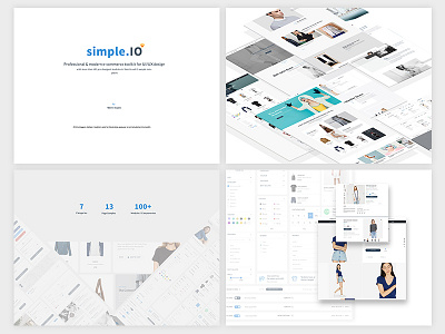 Simple.IO - Web based modern E-Commerce UI Kit e commerce simple.io ui uidesign uikit