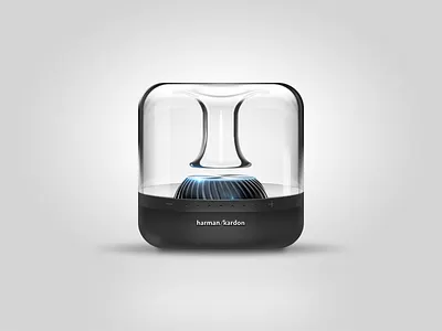 Stereo digital digital art draw gray harmankardon icon illustration painting realism speaker