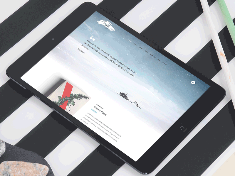 Sandy - Creative Portfolio for Book Authors blog book ecommerce nitrowp portfolio woocommerce wordpress