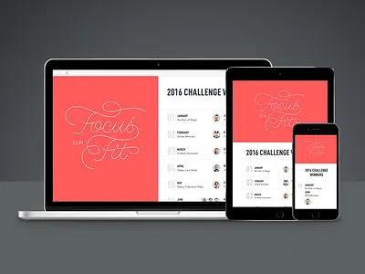 Focus On Fit dashboard fitness focus lab leaderboard ui