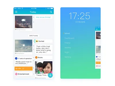 Daily Ui 028 App app design mood ui