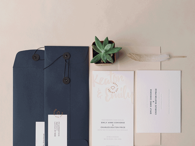 Wedding Invitations branding gold identity invitation letterpress logo minimal print save the date wedding