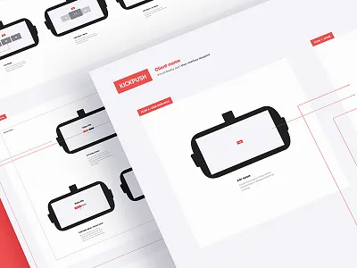 Virtual reality interface - UX Blueprint ar augmented blueprint design kickpush process reality research ui ux virtual vr