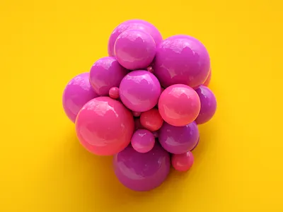 Balls 3d c4d cinema 4d octane octane render render
