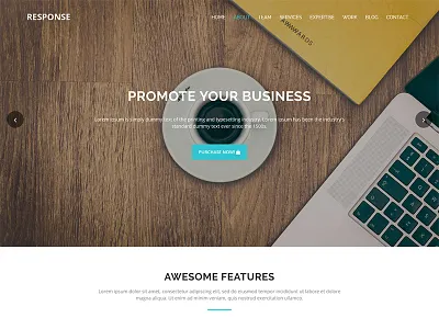 Response - One Page HTML5 Template bootstrap css html5 landing onepage script template website