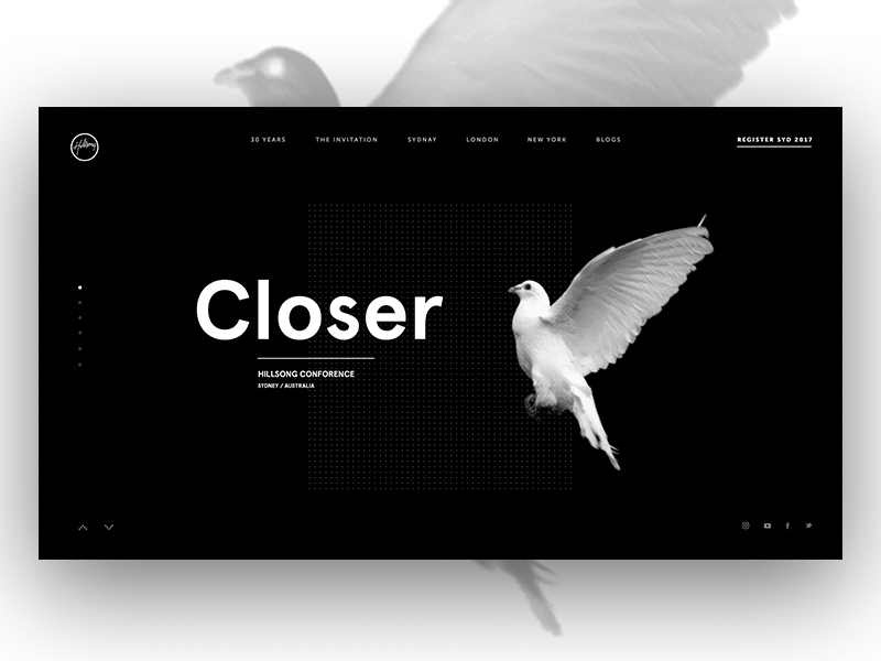 main animation animation clean gallery portfolio slider typography ui ux video website
