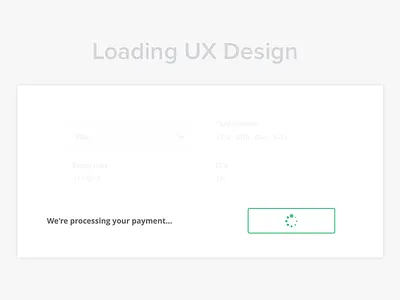 Calm Down - Checkout checkout experience input loading pay payment process step ui user ux warning