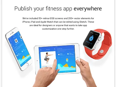 EsyFit Newsletter clean fitness ios newsletter ui ux