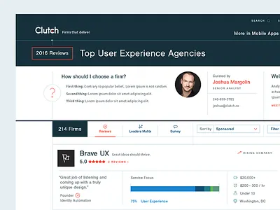 Services Research and Analytics chart data graph grid ui web