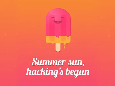 July Hackathon Poster hackathon icecream summer