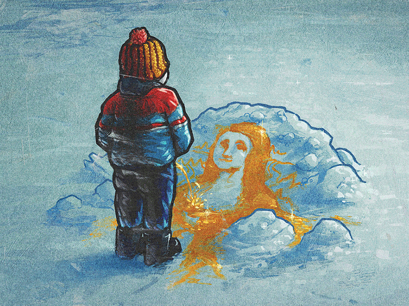 The Mona Lisa drawing editorial gif gross illustration mona lisa pee art peeing ronan lynam snow winter yellow snow