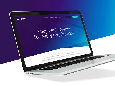 Creditcall Website branding color gradient home page responsive typography ui ux web design website