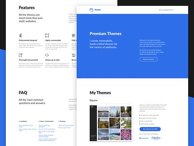 My Themes ( design development end front landing page theme themes tumblr web webpage website