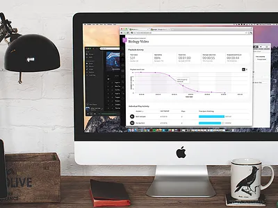 Web Experience app blackboard clean college education illustration ios mobile responsive school video web