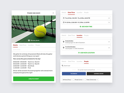 Friendo Events - Create event appdesign create dialog form popup register ui uidesign userexperience userinterface ux uxdesign