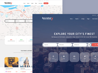 Inventory – Directory & Listing PSD Template admin design directory interface listing minimal photoshop portfolio psd template themeforest ui