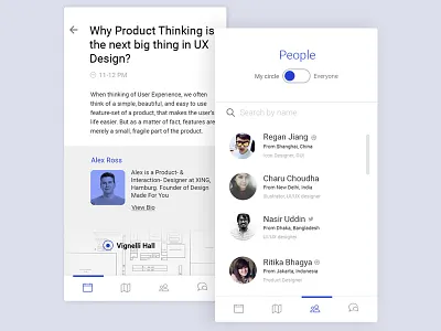 Conference App layout typography ui ux visual design