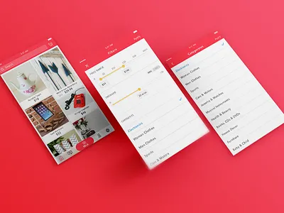 Feed & Filters categories discovery ecommerce explore feed filters sell store trade
