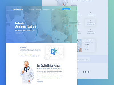 Health and Medical || landing page clean dentist doctor eye health hospital landing minima medical ui ux webdesign website