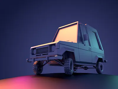 Pajero / in progress 4x4 80s cinema4d dirclumsy lowpoly offroad pajero retre toy