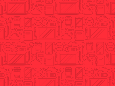Illustration | "Collaged Background" client color design doodle drawing fun illustration illustrator red technology work