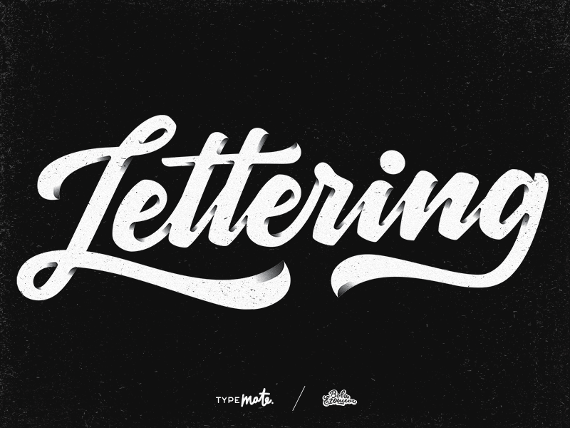 Lettering calligraphy handmade handwritten lettering logo logotype shadow texture type typemate vovaegoshin
