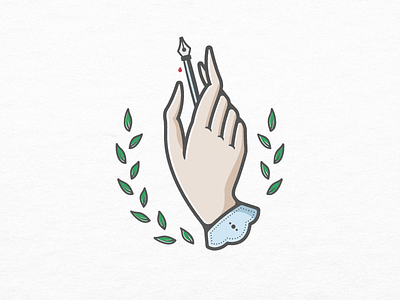 Illustrator's Blood Pact blood pact draw flash hand illustration leaves pen