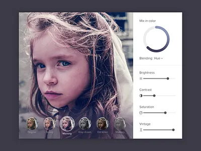 #10 - UI of the day daily ui editor filter freebies instagram photo filter photo ui psd sketch sketch download template