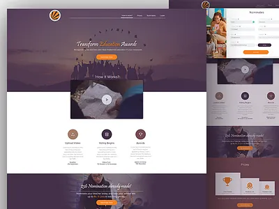 LPU Landing Page creative design education hero lpu minimal slider student teacher web wordpress