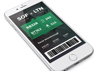 Day 024 - Boarding Pass app boarding pass boarding pass ui dailyui mobile ui