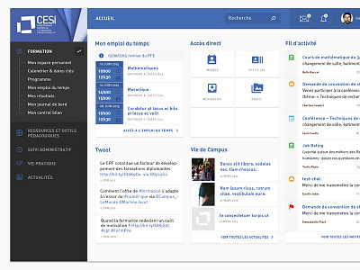 CESI Education Dashboard dashboard data education interface mobile product