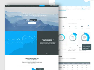 Enhance your portfolio with StratiFi creative direction dashboard graphs ui ux visual web design