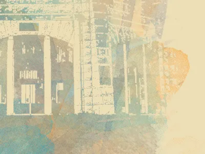 Home Poster (Final?) digital illustration image poster print riso texture watercolors