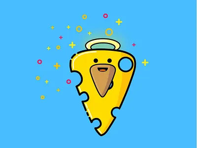 Cheesus cheese cheesus design illu illustration jesus mbe
