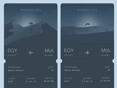 Airplane Boarding Pass airport boarding boarding pass card design flight info minimal pass product ui ux