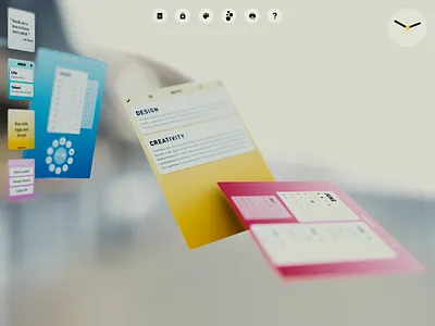 Augmented Reality: Focus Mode 3d 3d ui ar blck blckos concept os paper design vr