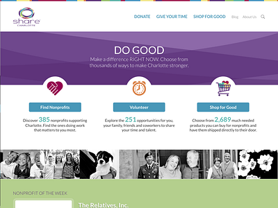 SHARE Charlotte Redesign charlotte do good nonprofit philanthropy share charlotte