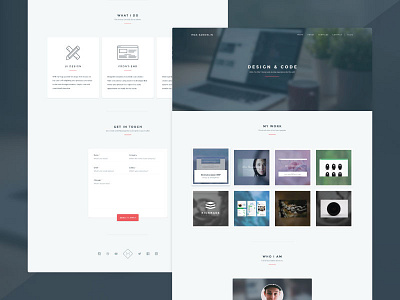 Personal portfolio design designer developer portfolio web website