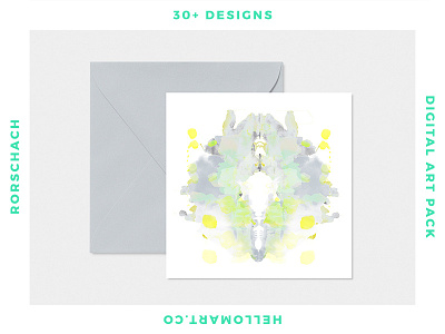 Rorschach Art Pack abstract ink neutral organic pastel pattern surface texture tileable tiling
