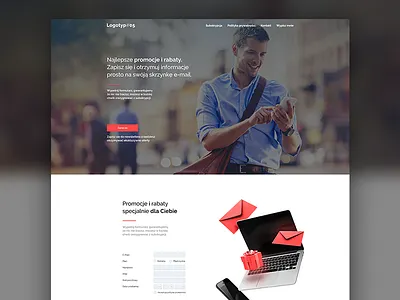 Minisite #05 clean e mail e mail marketing mail minisite one page site onepage website