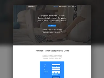 Minisite #02 clean e mail e mail marketing mail minisite one page site onepage website